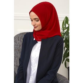Aisha's Design PS-11 Kahverengi Klasik Tasarım Pratik Şifon Şal