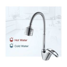 Aiwa 17603 Mix Kuğu Renkli Oynar Başlıklı Krom Mutfak Evye Batarya