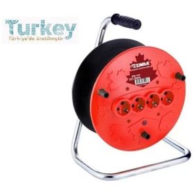 Aiwa 20 m Taşınabilir Extra 4'lü Elektrik Seyyar Makaralı Uzatma Kablo