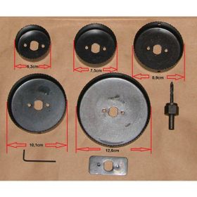 Aiwa 8 Parça Karbon Çelik Panç Delik Açma Testere Seti