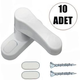 Aiwa Pimapen 10 Adet PVC için Kapı Pencere Emniyet Kilidi
