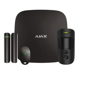 Ajax Starter Hub Kit Siyah Keypadsiz Kablosuz Alarm Seti