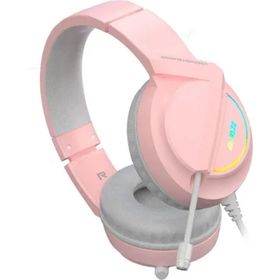 Ajazz AX365 Pembe Oyuncu Kulaklık