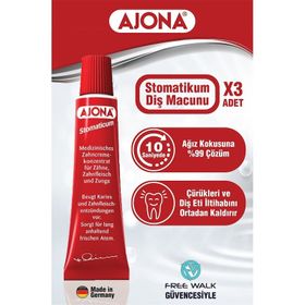 Ajona Stomatikum 3x25 ml Diş Macunu