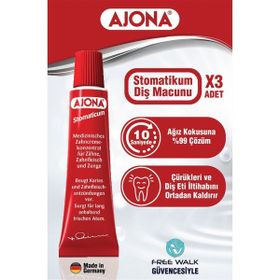 Ajona Stomatikum 3x25 ml Diş Macunu