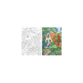 Aka Sanat MAN5070006 50x70 cm Kulübe Çizilmiş Tuval