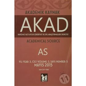 Akad Akademik Kaynak Dergisi Sayı: 5 - Kolektif