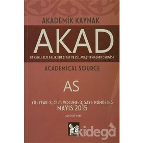 Akad Akademik Kaynak Dergisi Sayı: 5 - Kolektif