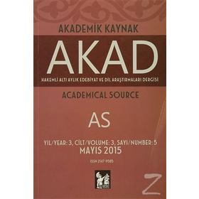 Akad Akademik Kaynak Dergisi Sayı: 5 - Kolektif