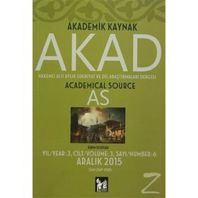 Akad Dergisi Sayı: 6 - Kolektif