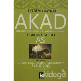 Akad Dergisi Sayı: 6 - Kolektif