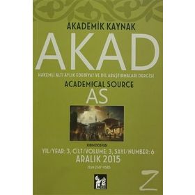 Akad Dergisi Sayı: 6 - Kolektif
