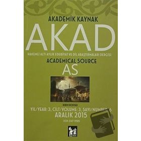 Akad Dergisi Sayı: 6 - Kolektif