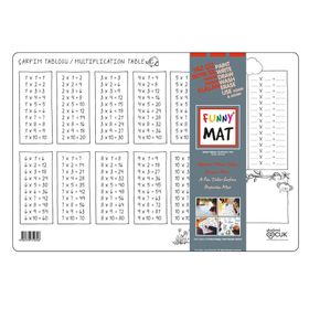 Akademi Çocuk Çarpım Tablosu Funny Mat Çalışma Masası