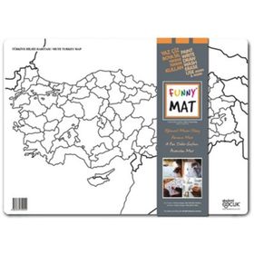 Akademi Çocuk Türkiye Dilsiz Haritası Funny Mat Çalışma Masası