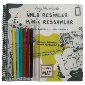 Akademi Çocuk Ünlü Resimler Minik Ressamlar - Funny Mat Mini Set (Aktivite Seti)