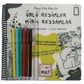 Akademi Çocuk Ünlü Resimler Minik Ressamlar - Funny Mat Mini Set (Aktivite Seti)