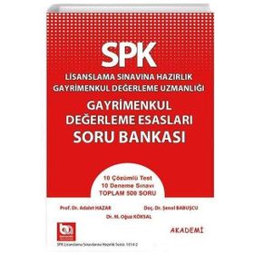 Akademi Consulting SPK Gayrimenkul Değerleme Esasları Soru Bankası