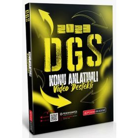 Akademi Yayıncılık 2023 DGS Video Destekli Konu Anlatımlı Pegem