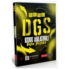 Akademi Yayıncılık 2023 DGS Video Destekli Konu Anlatımlı Pegem