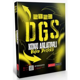 Akademi Yayıncılık 2023 DGS Video Destekli Konu Anlatımlı Pegem