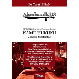 Akademikus Kamu Hukuku Çözümlü Soru Bankası Temsil Yayınları