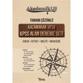 AkademikUS KPSS A Grubu Alan Kazandıran 10 Deneme Çözümlü - Temsil Yayınları