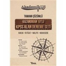AkademikUS KPSS A Grubu Alan Kazandıran 10 Deneme Çözümlü - Temsil Yayınları