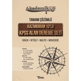 AkademikUS KPSS A Grubu Alan Kazandıran 10 Deneme Çözümlü - Temsil Yayınları