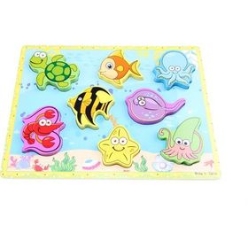 Akademiloji Ahşap Kabartmalı Eğitici Yapboz