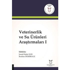Akademisyen Kitabevi Veterinerlik ve Su Ürünleri Araştırmaları 1