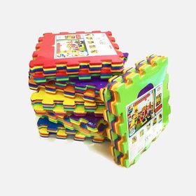 Akar Oyuncak 33x33 cm 7 mm 10'lu Rakamlar 9 Adet Çok Renkli Kare Çocuk Oyun Karosu