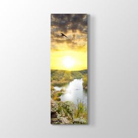 Akarsu Manzara Kanvas Tablo