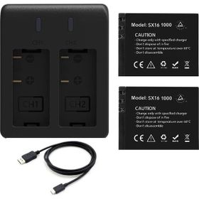 Akaso Brave 4 Pro 2'li Şarj Adaptörü ve Aksiyon Kamera Bataryası