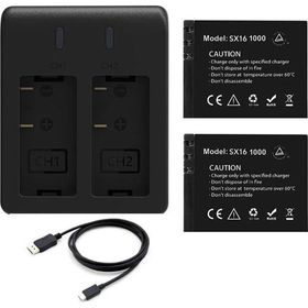 Akaso Brave 4 Pro 2'li Şarj Adaptörü ve Aksiyon Kamera Bataryası