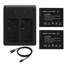 Akaso Brave 4 Pro 2'li Şarj Adaptörü ve Aksiyon Kamera Bataryası