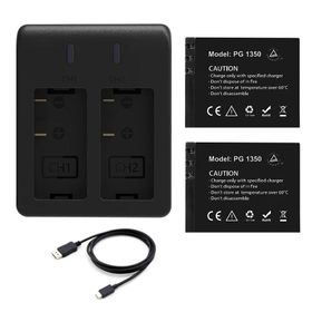 Akaso Brave 7 LE 2'li Şarj Adaptörü ve Aksiyon Kamera Bataryası