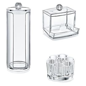 Akay 504 Plastik 3'lü Makyaj Organizer Seti