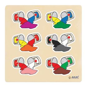 Akay GK014D Ahşap Renkler Puzzle