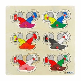 Akay GK014D Ahşap Renkler Puzzle