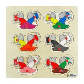 Akay GK014D Ahşap Renkler Puzzle