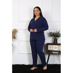 Akbeniz 202401 Lacivert Kadın Cepli Pijama Altı