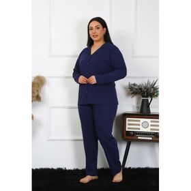 Akbeniz 202401 Lacivert Kadın Cepli Pijama Altı