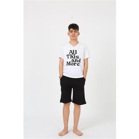 Akbeniz 20377 Beyaz Erkek Pijama Takımı
