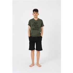 Akbeniz 20377 Haki Erkek Pijama Takımı