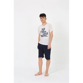 Akbeniz 20377 Krem Erkek Pijama Takımı