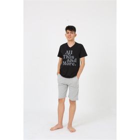 Akbeniz 20377 Siyah Garson Erkek Pijama Takımı
