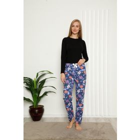 Akbeniz 27391 Lacivert Pamuklu Kadın Alt Pijama