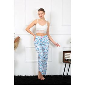 Akbeniz 27469 Mavi Pamuklu Kadın Alt Pijama