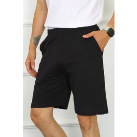 Akbeniz 27484 Siyah Erkek Pamuk Pijama Şort